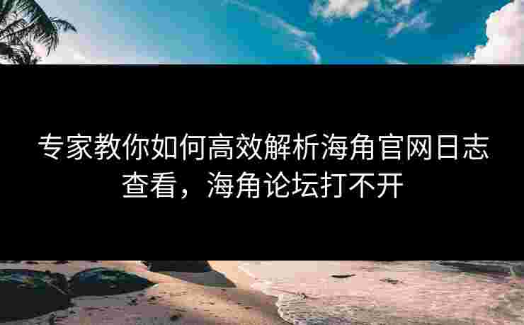 专家教你如何高效解析海角官网日志查看，海角论坛打不开