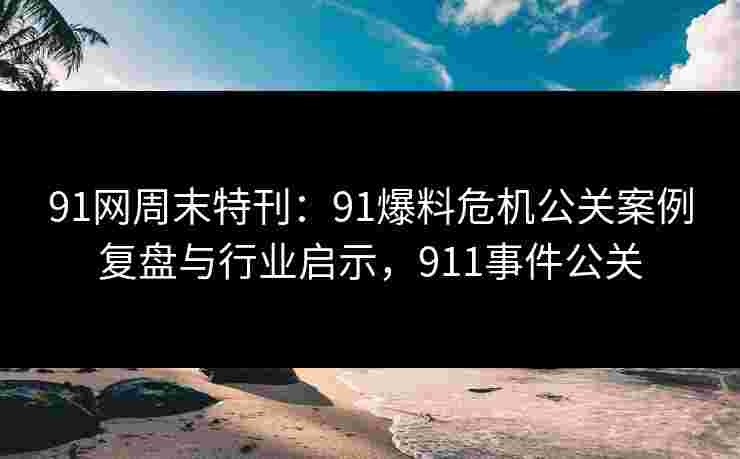 91网周末特刊：91爆料危机公关案例复盘与行业启示，911事件公关